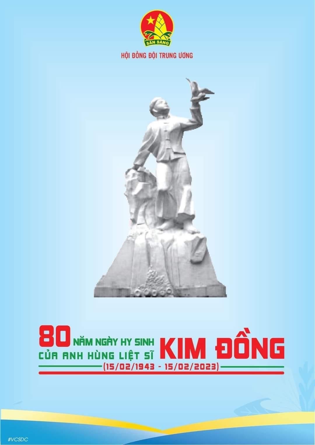 Liên đội tổ chức tưởng niệm 80 năm ngày Anh hùng liệt sỹ Kim Đồng ...